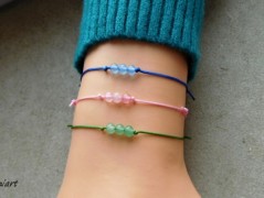 Náhrdelník - Tři kuličky larimaru