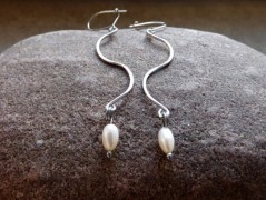 Náhrdelník - Tři kuličky larimaru