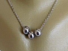 Náhrdelník - Tři kuličky larimaru