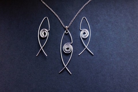 Naušnice Art deco nerez naušnice art deco 