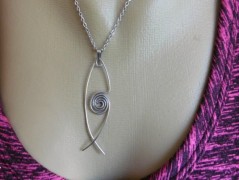 Náhrdelník - Tři kuličky larimaru