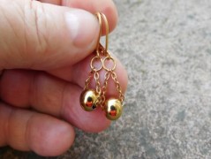 Náhrdelník - Tři kuličky larimaru