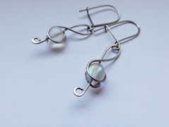 Náhrdelník - Tři kuličky larimaru