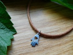 Náhrdelník - Tři kuličky larimaru