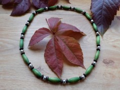 Náhrdelník - Tři kuličky larimaru