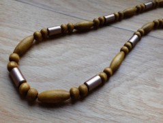 Náhrdelník - Tři kuličky larimaru