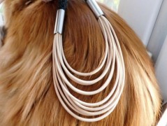 Náhrdelník - Tři kuličky larimaru