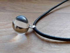 Náhrdelník - Tři kuličky larimaru