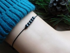 Náhrdelník - Tři kuličky larimaru