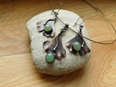 Náhrdelník - Tři kuličky larimaru