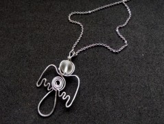 Náhrdelník - Tři kuličky larimaru