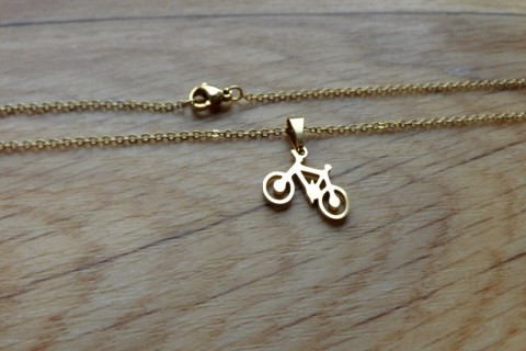 Náhrdelník-Nerezové kolo pozlacené náhrdelník nerez ocel originalita zlatá barva svátostka 