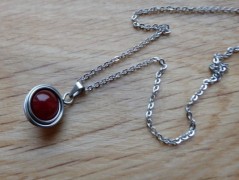 Náhrdelník - Tři kuličky larimaru