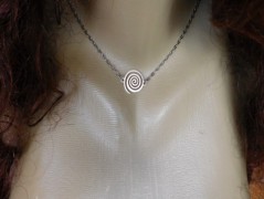 Náhrdelník - Tři kuličky larimaru