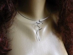 Náhrdelník - Tři kuličky larimaru