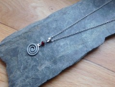 Náhrdelník - Tři kuličky larimaru