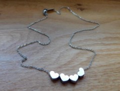 Náhrdelník - Tři kuličky larimaru