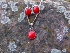 Náhrdelník - Tři kuličky larimaru