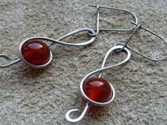 Náhrdelník - Tři kuličky larimaru