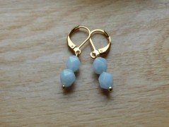 Náhrdelník - Tři kuličky larimaru