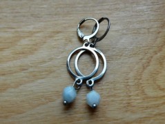 Náhrdelník - Tři kuličky larimaru