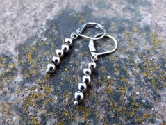 Náhrdelník - Tři kuličky larimaru