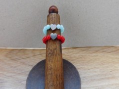 Náhrdelník - Tři kuličky larimaru