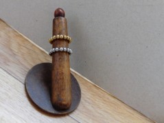 Náhrdelník - Tři kuličky larimaru