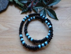 Náhrdelník - Tři kuličky larimaru