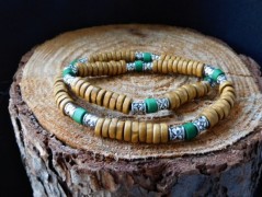 Náhrdelník - Tři kuličky larimaru