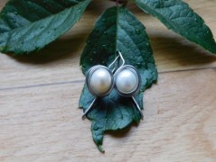 Náhrdelník - Tři kuličky larimaru