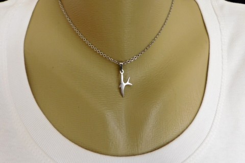 Přívěšek - nerezová vlaštovka náhrdelník ocel vlaštovka nerez 