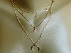 Náhrdelník - Tři kuličky larimaru