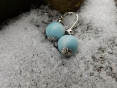 Náhrdelník - Tři kuličky larimaru