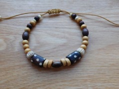 Náhrdelník - Tři kuličky larimaru