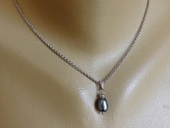 Náhrdelník - Tři kuličky larimaru