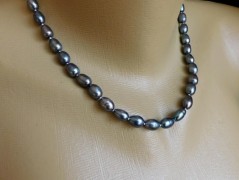 Náhrdelník - Tři kuličky larimaru