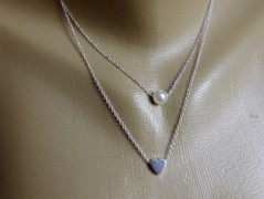 Náhrdelník - Tři kuličky larimaru