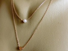 Náhrdelník - Tři kuličky larimaru