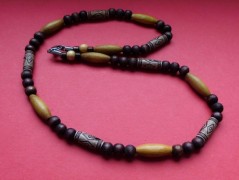 Náhrdelník - Tři kuličky larimaru