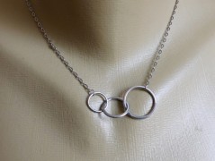 Náhrdelník - Tři kuličky larimaru