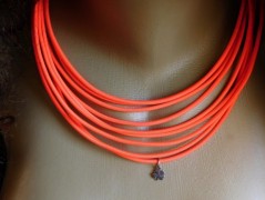 Náhrdelník - Tři kuličky larimaru