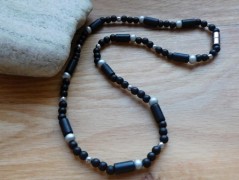 Náhrdelník - Tři kuličky larimaru