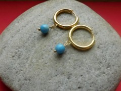 Náhrdelník - Tři kuličky larimaru