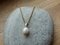 Náhrdelník - Tři kuličky larimaru