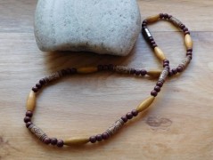 Náhrdelník - Tři kuličky larimaru