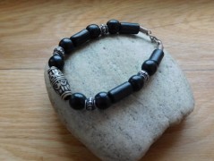 Náhrdelník - Tři kuličky larimaru