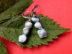 Náhrdelník - Tři kuličky larimaru