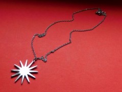 Náhrdelník - Tři kuličky larimaru