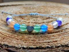 Náhrdelník - Tři kuličky larimaru